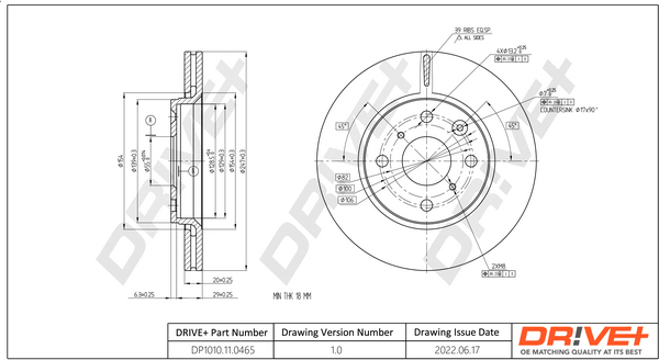 Dr!ve+ DP1010.11.0465 Disc...