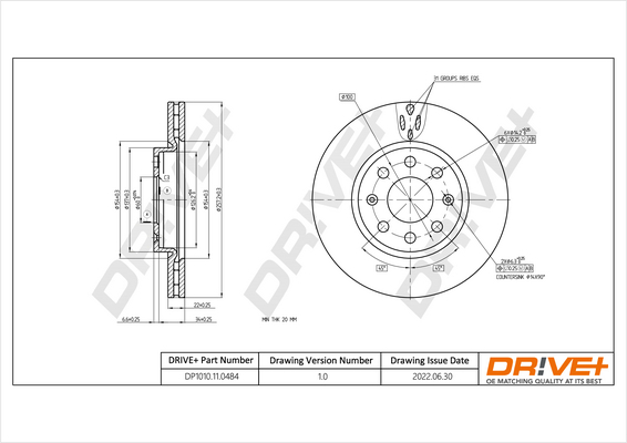 Dr!ve+ DP1010.11.0484 Disc...