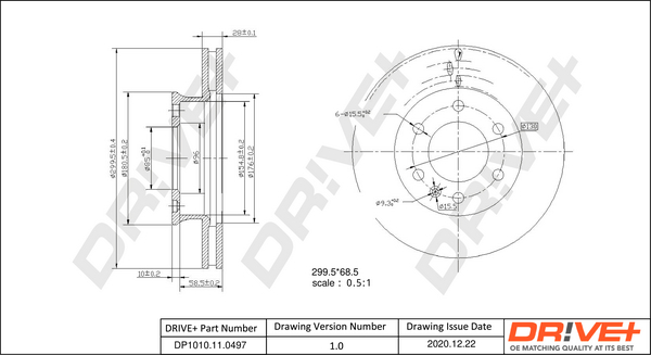 Dr!ve+ DP1010.11.0497 Disc...