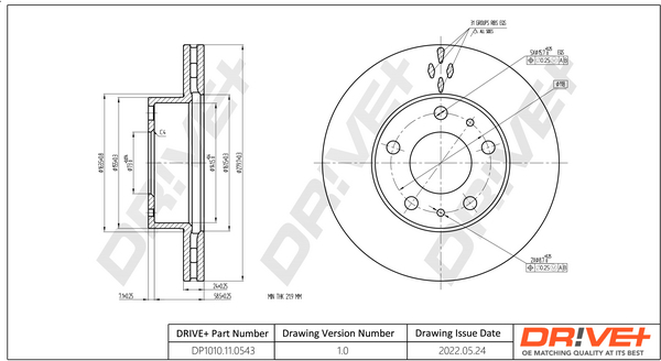 QUARO QD0625 Bremseskive