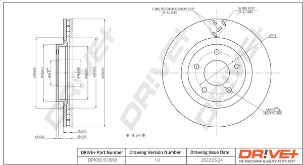 Dr!ve+ DP1010.11.0590 Disc...