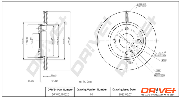 Dr!ve+ DP1010.11.0620 Disc...