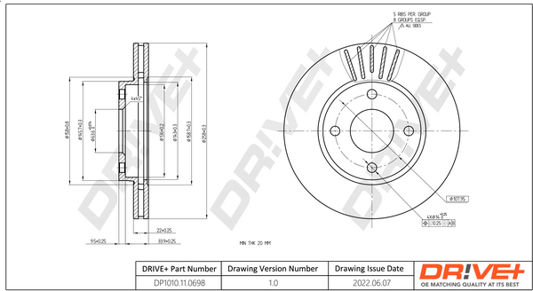 Dr!ve+ DP1010.11.0698 Disc...