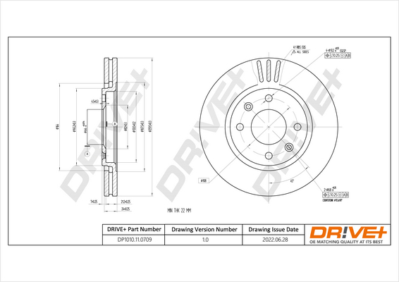 ProfiPower 3B1123 Bremseskive