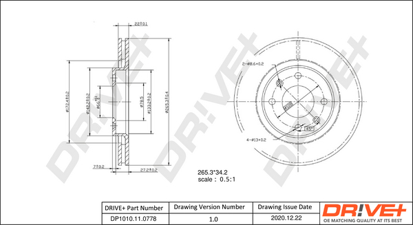 Dr!ve+ DP1010.11.0778 Disc...