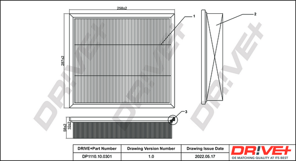 BLUE PRINT ADK82246 Luftfilter