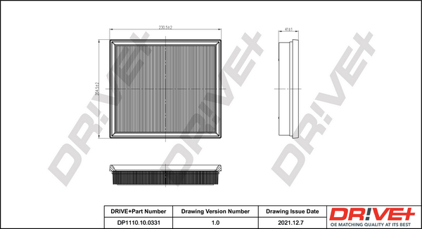 BLUE PRINT ADC42224 Luftfilter