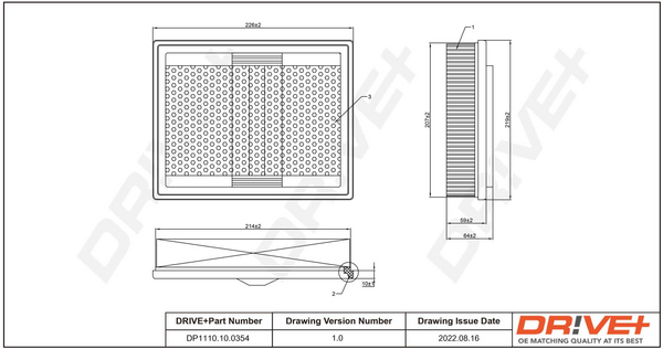 BOSCH F 026 400 105 Luftfilter