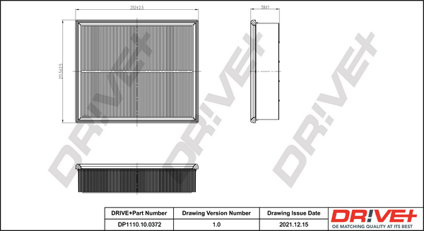 Dr!ve+ DP1110.10.0140 Luftfilter