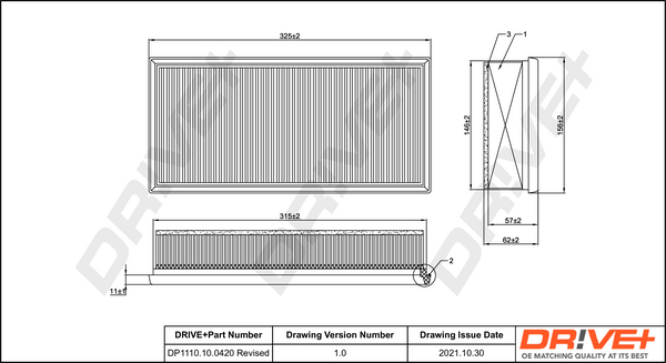 BLUE PRINT ADBP220021 Luftfilter