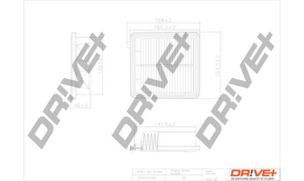 BLUE PRINT ADC42236 Luftfilter