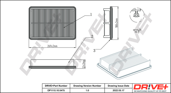 HENGST FILTER E1516L Luftfilter