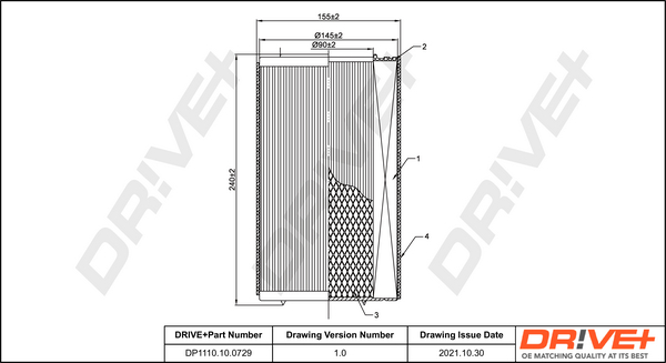 HENGST FILTER E886L Luftfilter