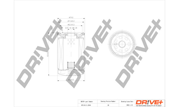 BOSCH 0 451 104 064 Oljefilter