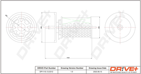 HENGST FILTER H102WK drivstoffilter