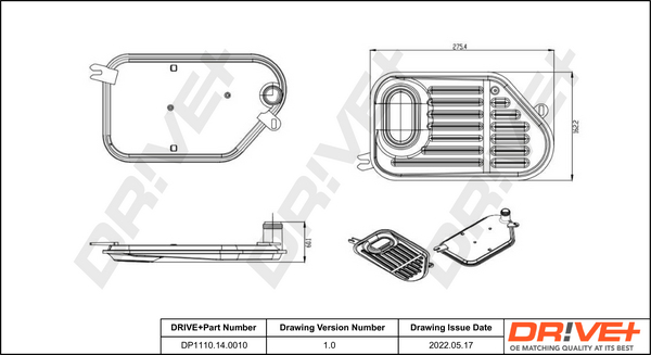 BLUE PRINT ADBP210009 hydraulisk filtersett, automatgir