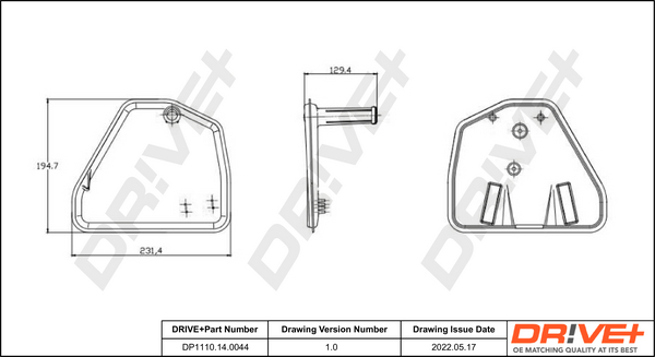 BLUE PRINT ADBP210062 hydraulisk filtersett, automatgir
