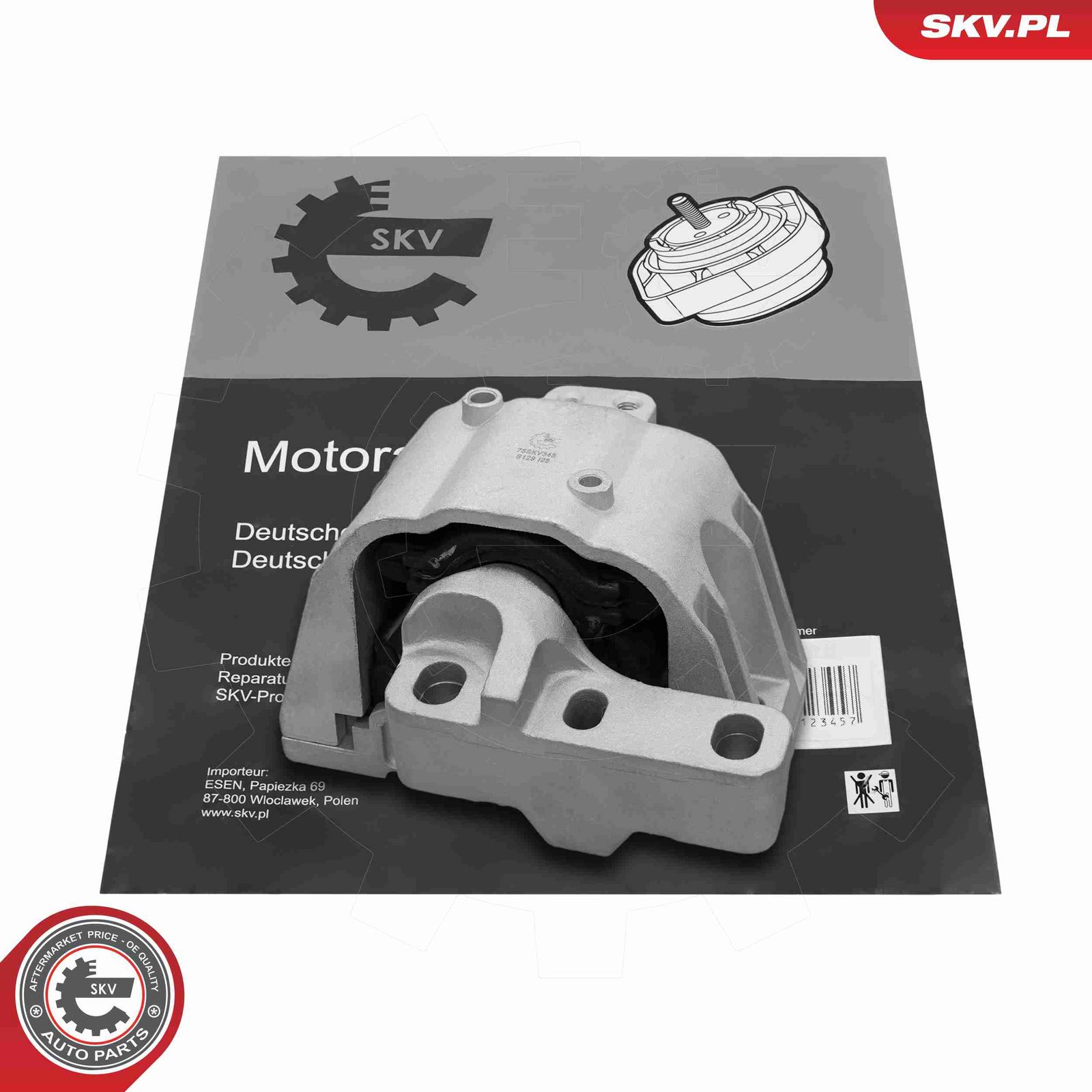 ESEN SKV 75SKV345 Mounting, engine