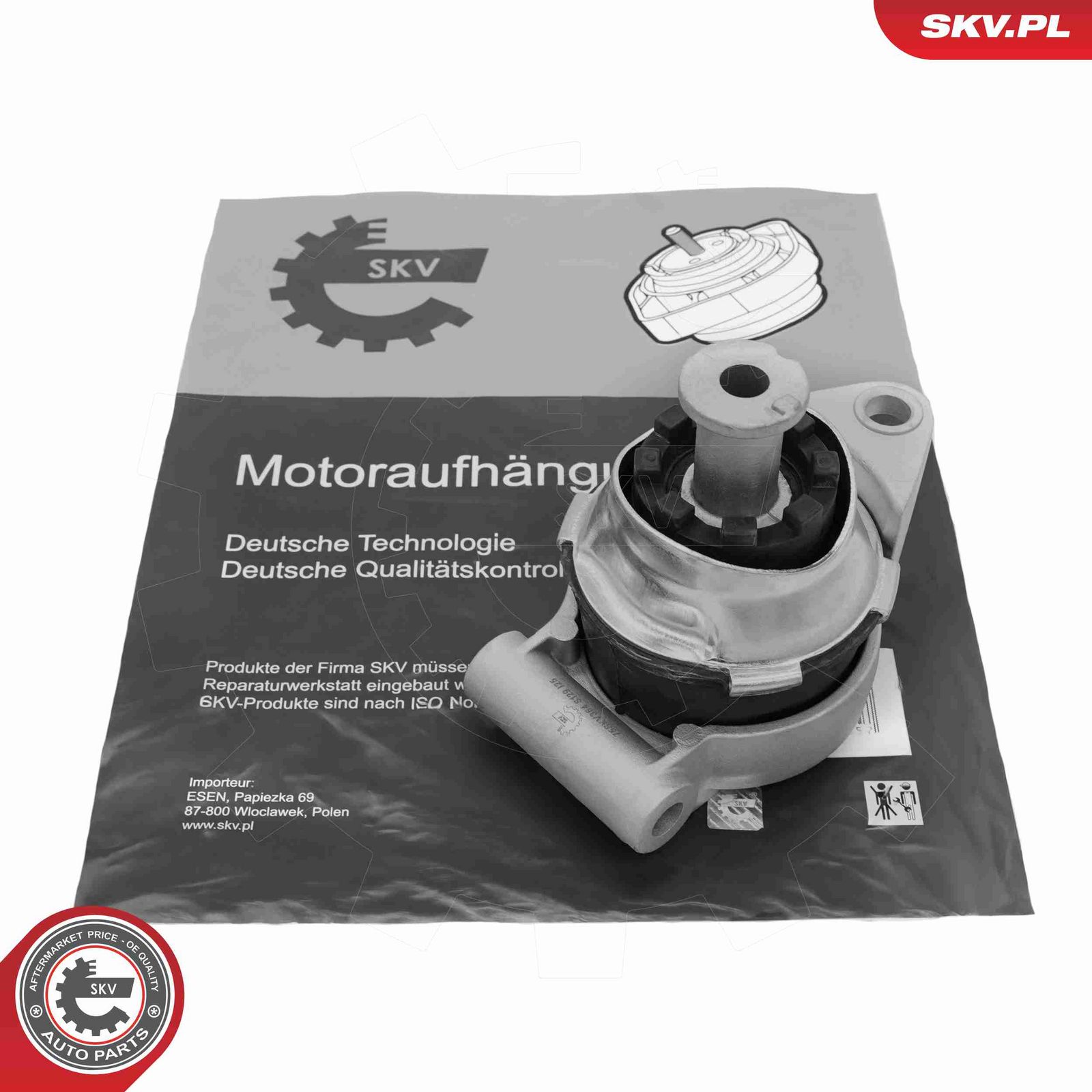 ESEN SKV 75SKV364 Mounting, engine