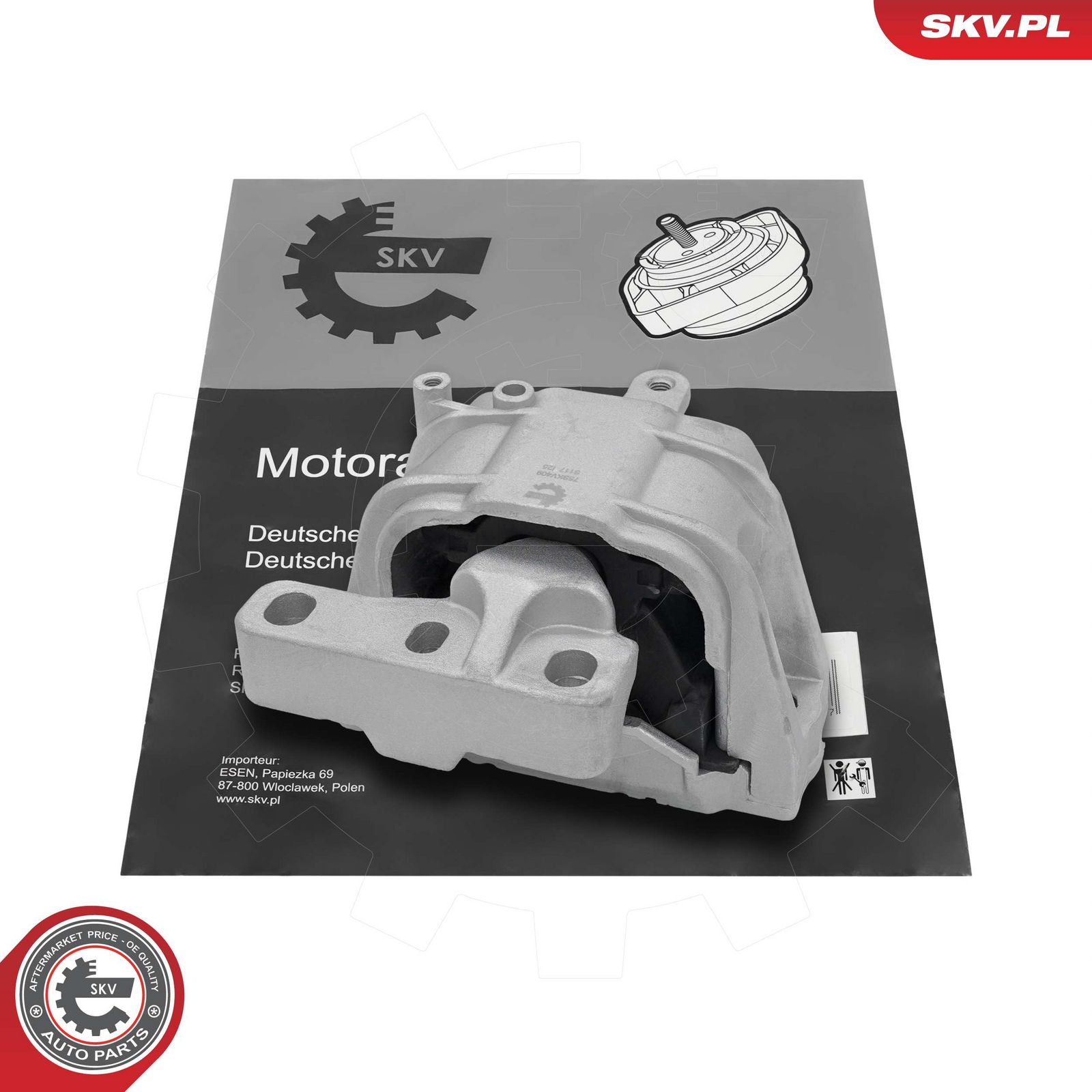 ESEN SKV 75SKV409 Mounting, engine