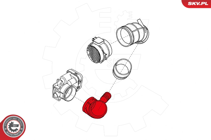MAXGEAR 68-0629 Sugeslange, luftfilter