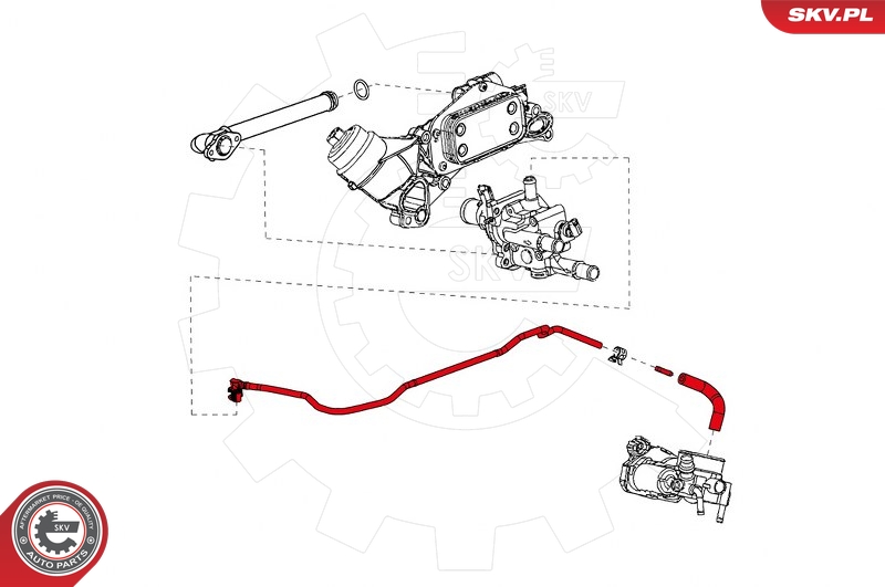 ESEN SKV 43SKV824 Slange, varmeveksler (oppvarming)