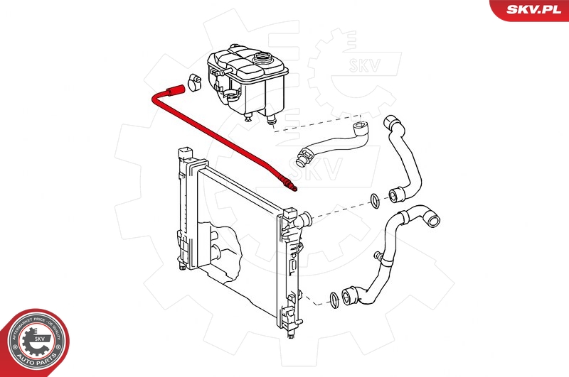 ESEN SKV 96SKV039 lufteslange, utligningsbeholder