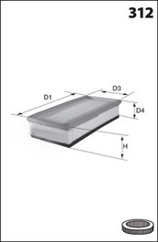 LUCAS FILTERS LFAF572 Air...