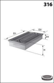 LUCAS FILTERS LFAF385 Air...