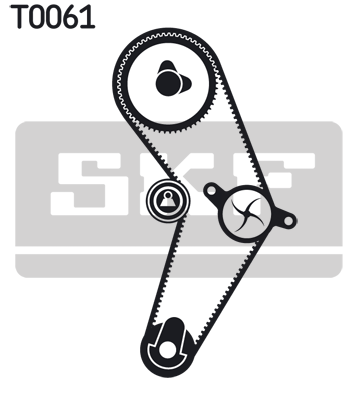 SKF VKMC 06000 Pompa acqua + Kit cinghie dentate