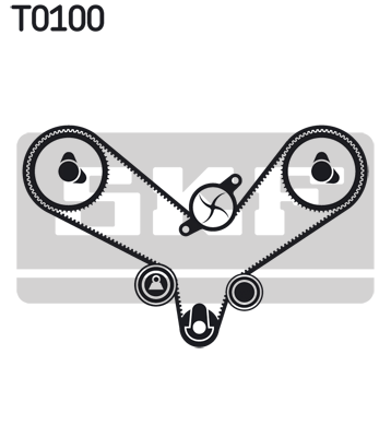 SKF VKMA 01201 Kit cinghie dentate