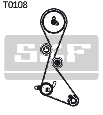 SKF VKMA 06103 Kit cinghie dentate