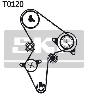 SKF VKMA 03121 Kit cinghie dentate-Kit cinghie dentate-Ricambi Euro