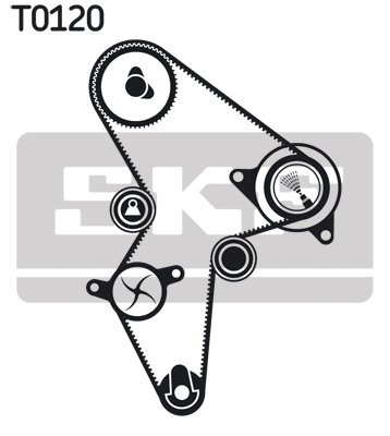 SKF VKMA 03121 Kit cinghie...