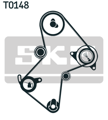 SKF VKMA 06125 Kit cinghie dentate