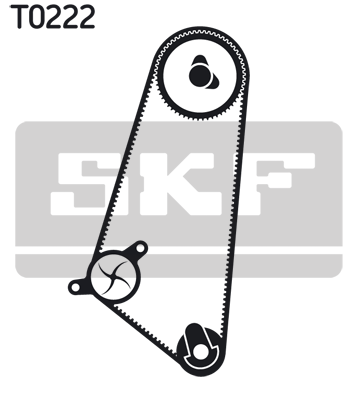 SKF VKMC 05401 Pompa acqua + Kit cinghie dentate