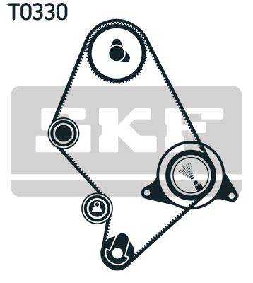 SKF VKMA 91124 Kit cinghie dentate-Kit cinghie dentate-Ricambi Euro