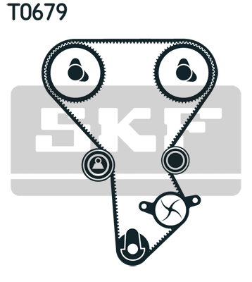 SKF VKMA 95677 Kit cinghie dentate-Kit cinghie dentate-Ricambi Euro