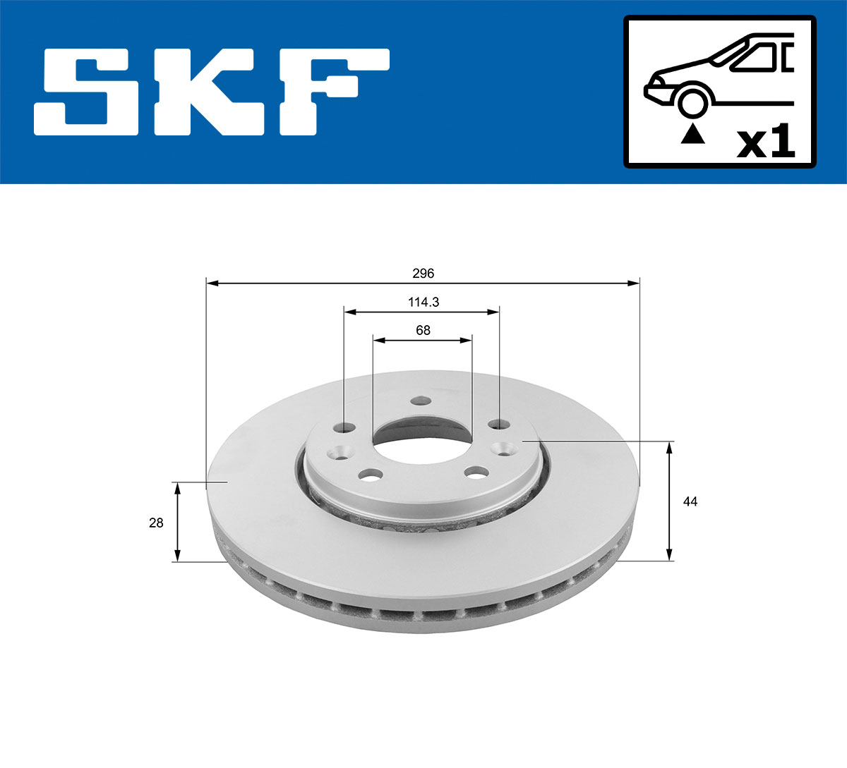 SKF VKBD 80030 V1 Bremsscheibe