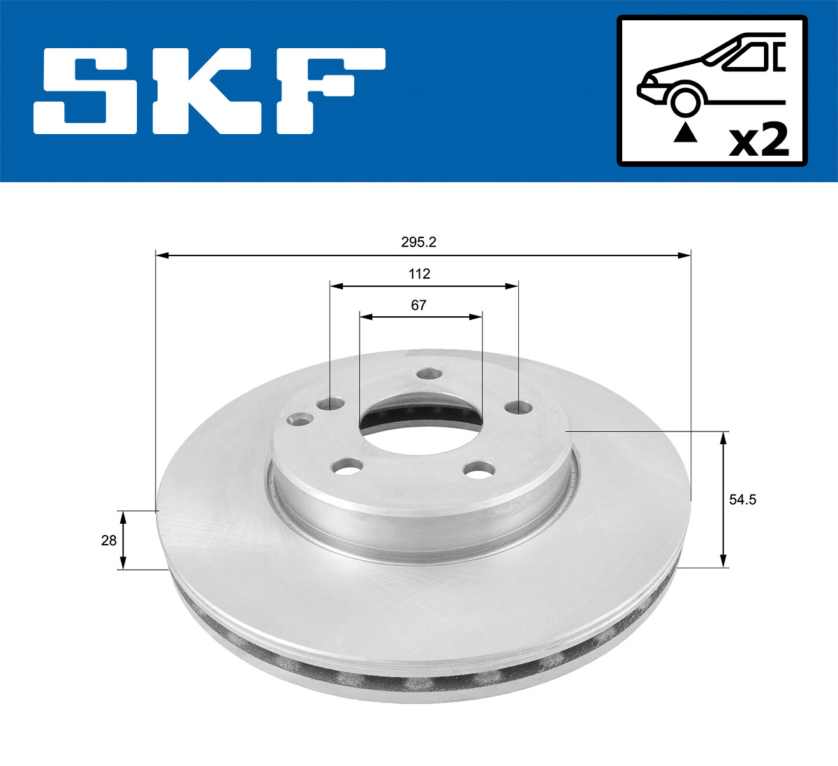 SKF VKBD 80081 V2 Bremsscheibe