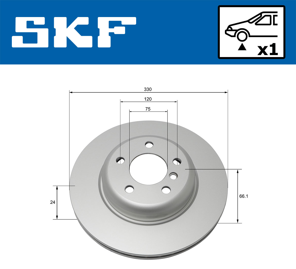 SKF VKBD 80093 V1 Bremsscheibe