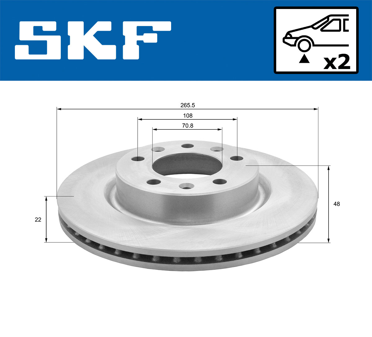 SKF VKBD 80113 V2 Bremsscheibe