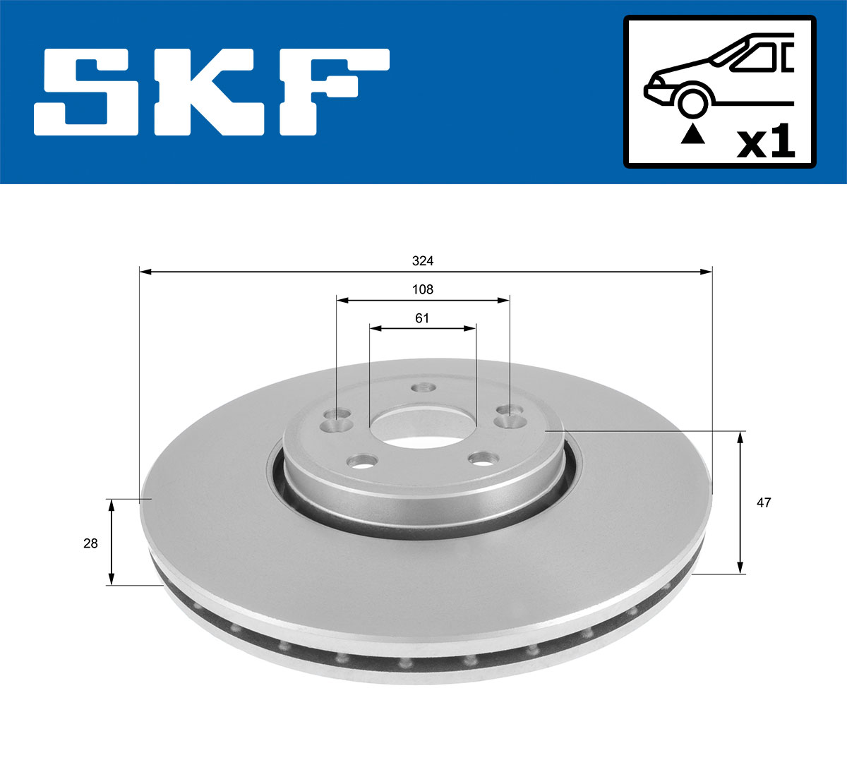 SKF VKBD 80149 V1 Bremsscheibe