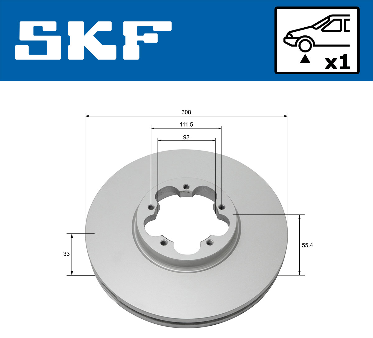 SKF VKBD 80211 V1 Bremsscheibe