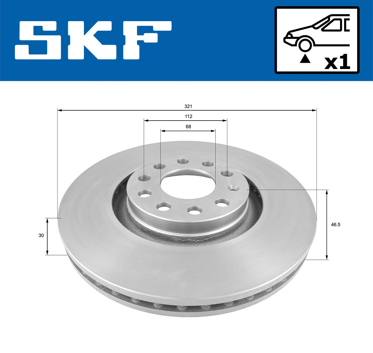 SKF VKBD 80254 V1 Bremsscheibe