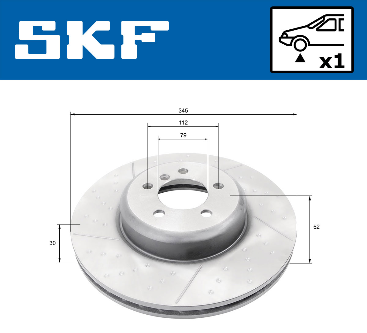 SKF VKBD 80282 V1 Bremsscheibe