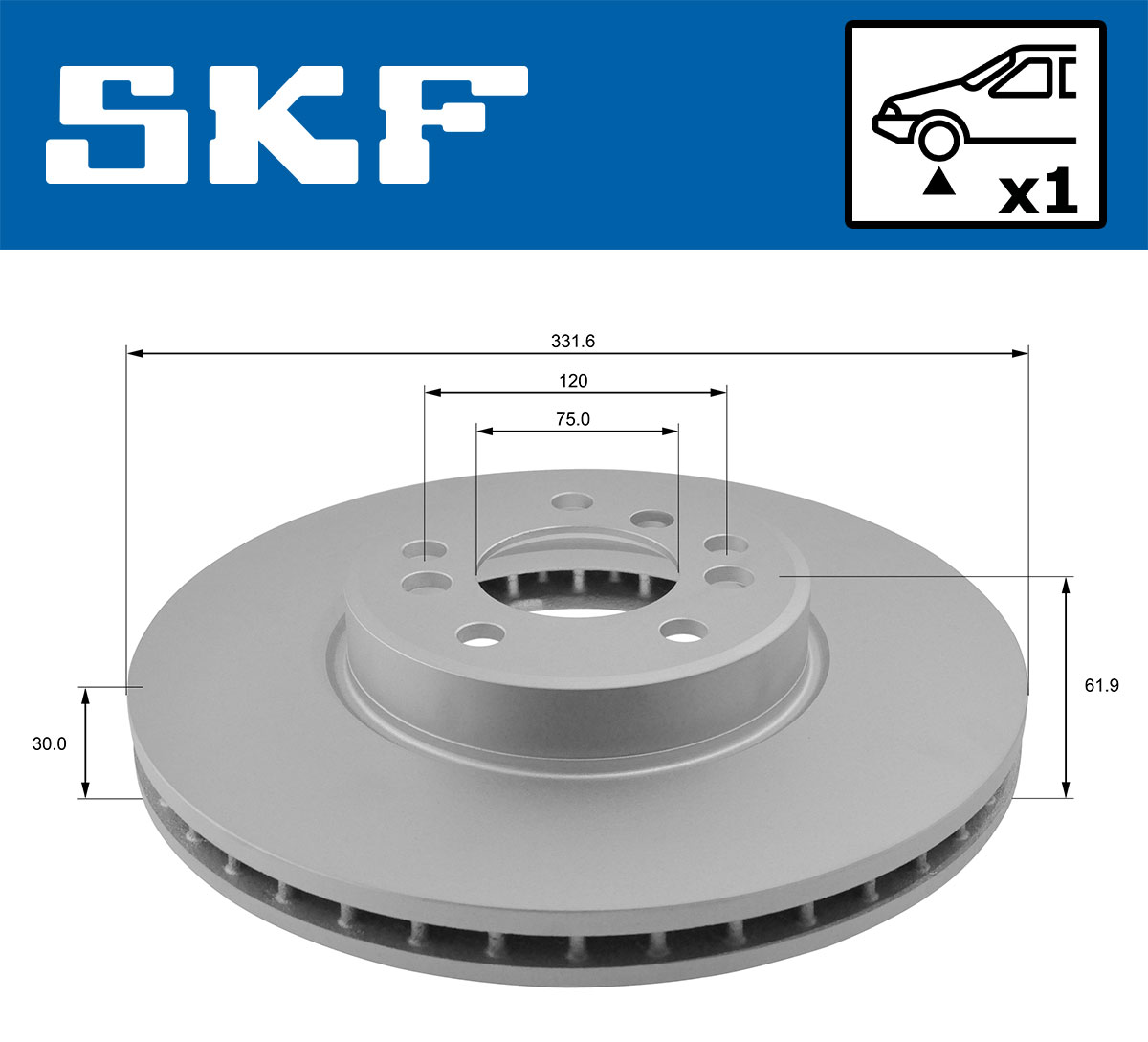 SKF VKBD 80328 V1 Bremsscheibe