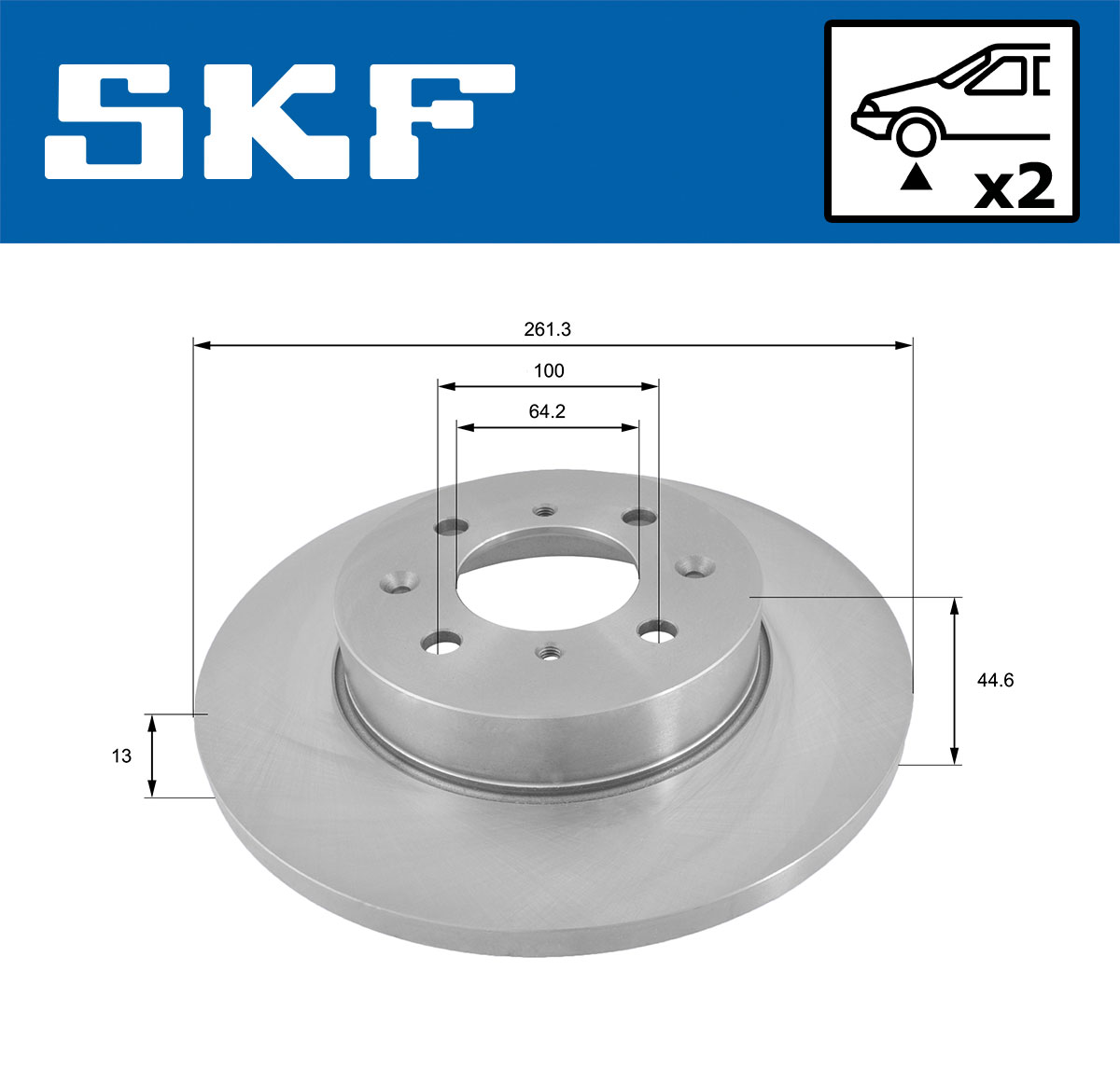SKF VKBD 80337 S2 Bremsscheibe