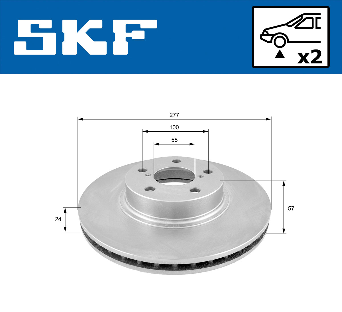 SKF VKBD 80341 V2 Bremsscheibe
