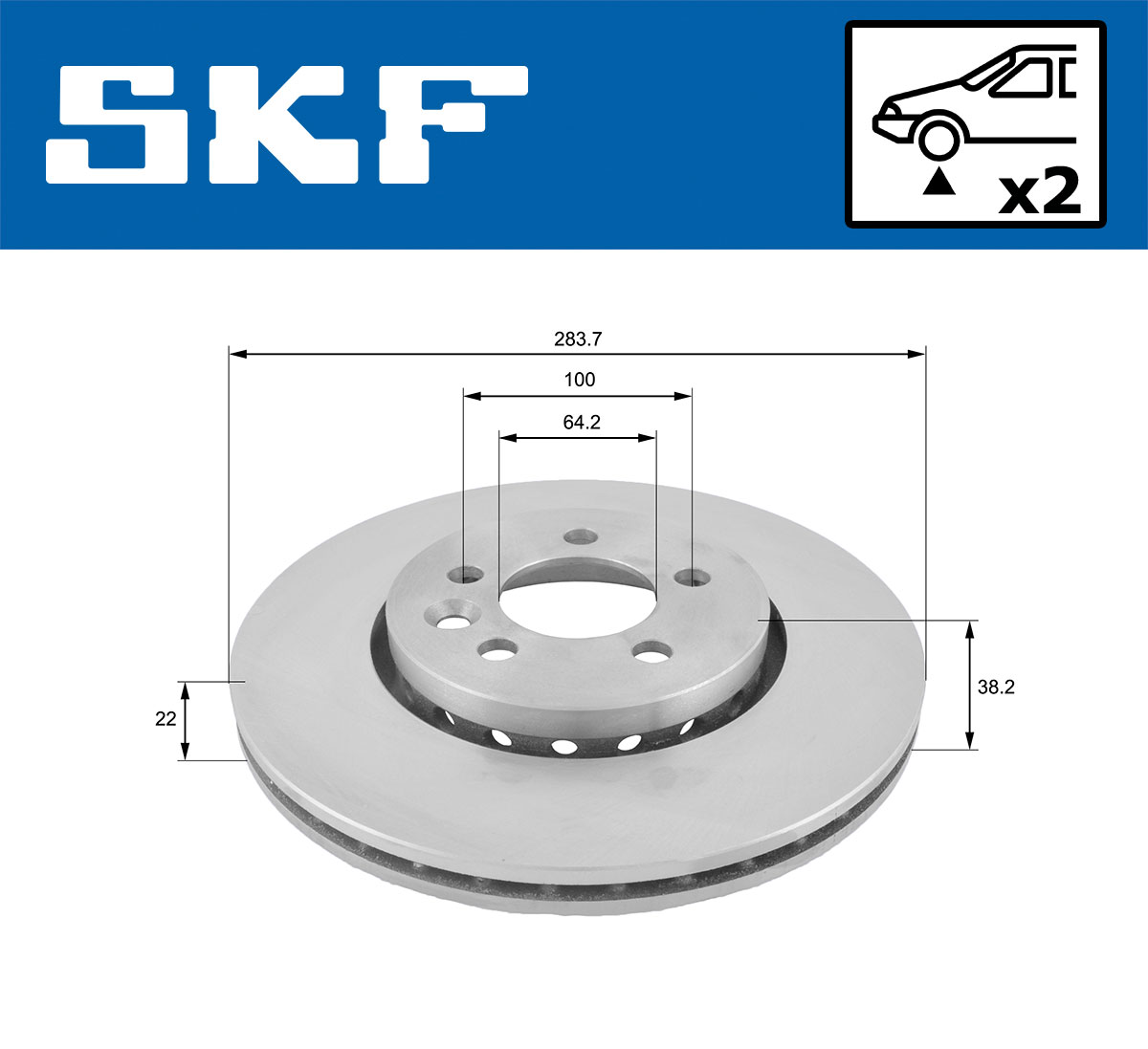 SKF VKBD 80349 V2 Bremsscheibe